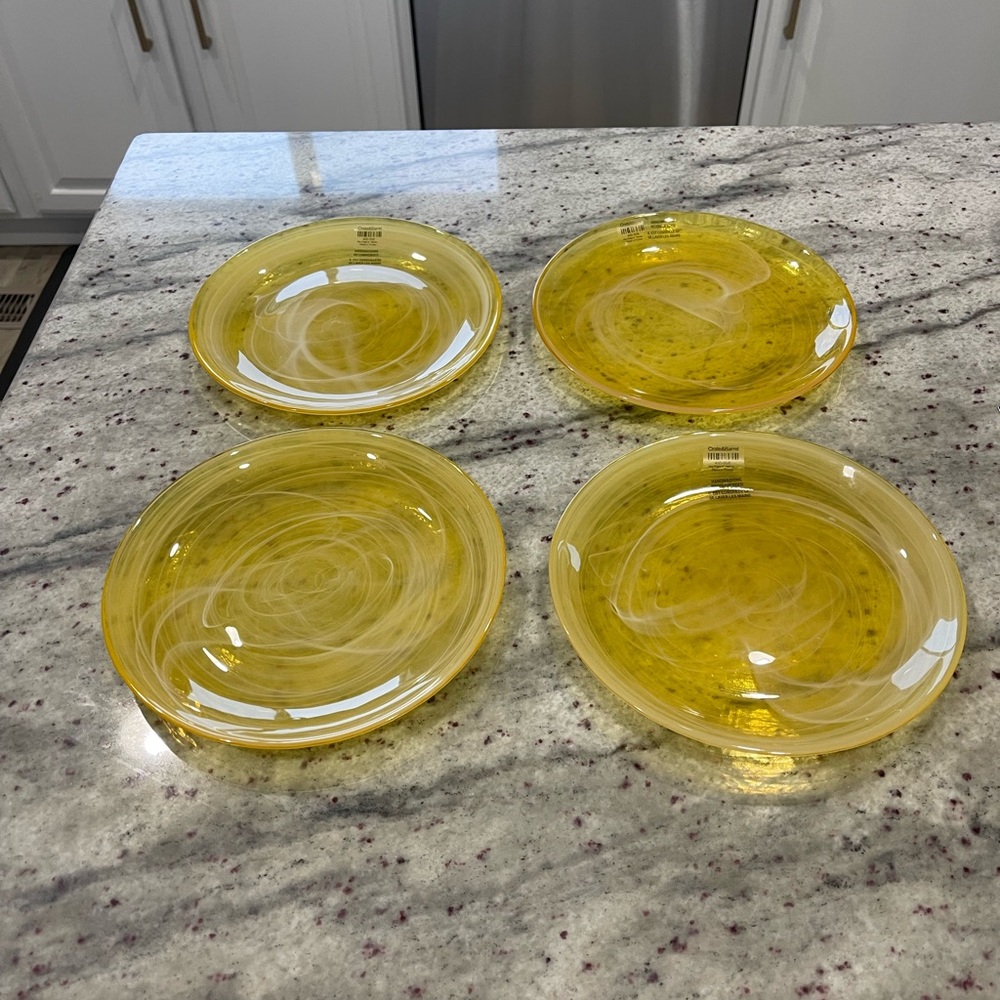 Crate&Barrel Rio Yellow Plates